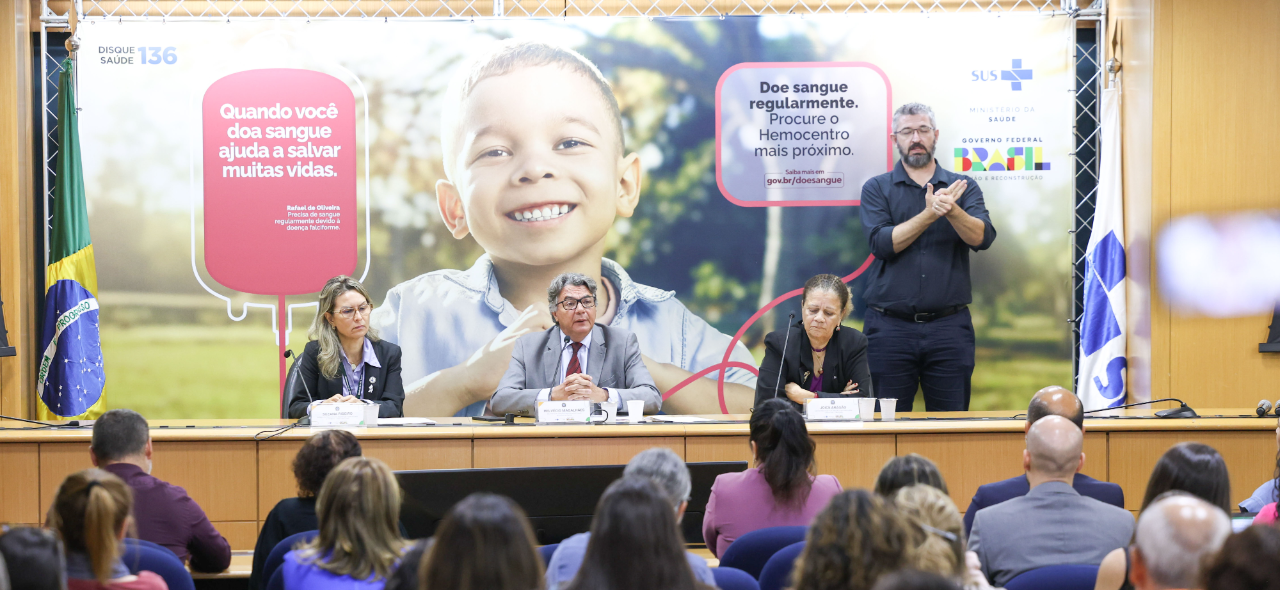 Ministério da Saúde lança campanha para incentivar doação de sangue