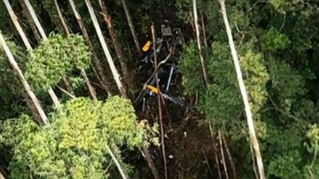 Policia Militar de São Paulo encontrou destroços do helicóptero desaparecido