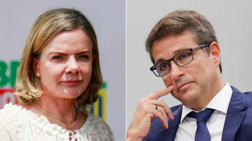 Gleisi Hoffmann dispara contra Campos Neto: ‘Irresponsável e arrogante’