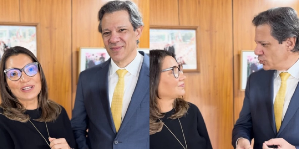 Haddad e Janja  comemora aprovação da reforma tributária é vitória de Lula