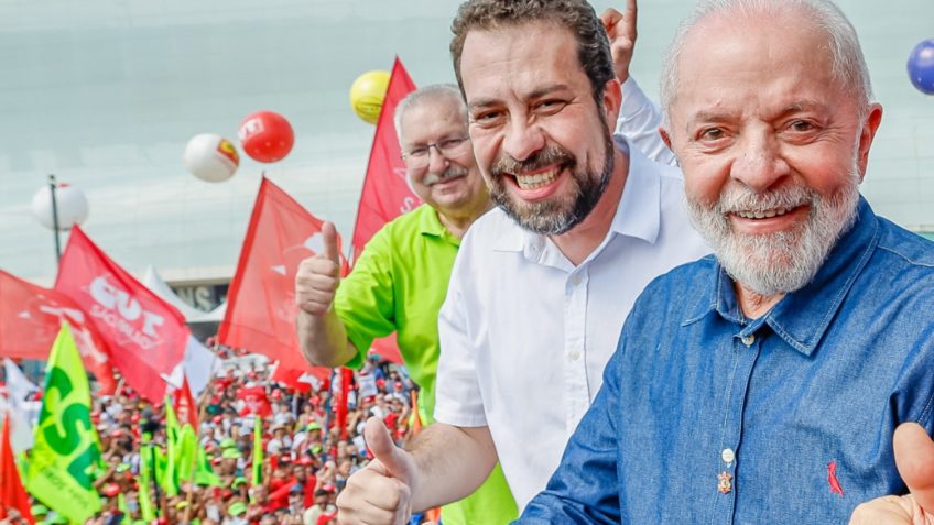 Com Lula, Boulos diz que Nunes e Marçal são “2 faces do bolsonarismo”