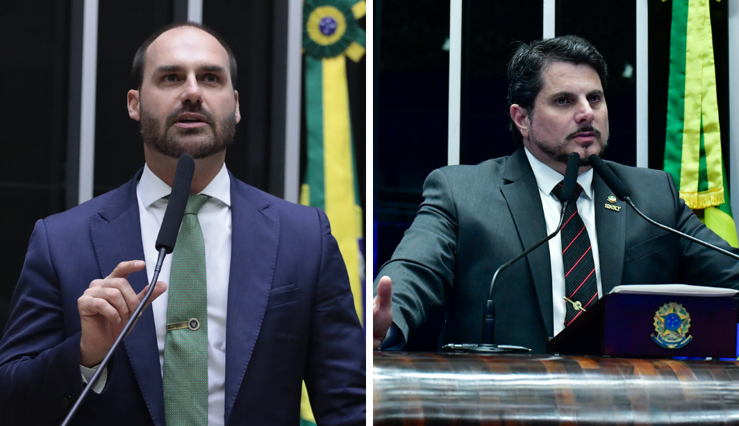 Delegados Federais aprovam ação contra Eduardo Bolsonaro e Marcos do Val