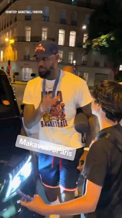 LeBron James dá “dura” em garoto que pedia foto antes de festa em Paris