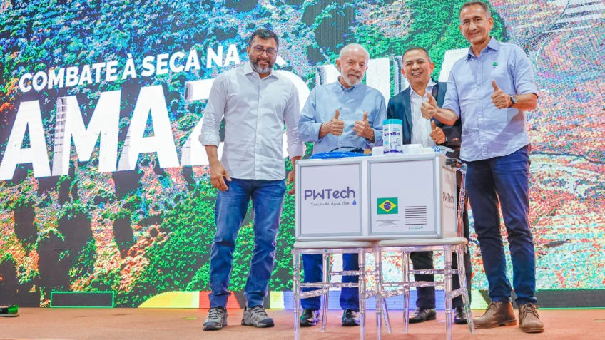 Em Manaus, Lula anuncia dragagens de rios, antecipação do Bolsa Família e obras na BR-319 em resposta à seca