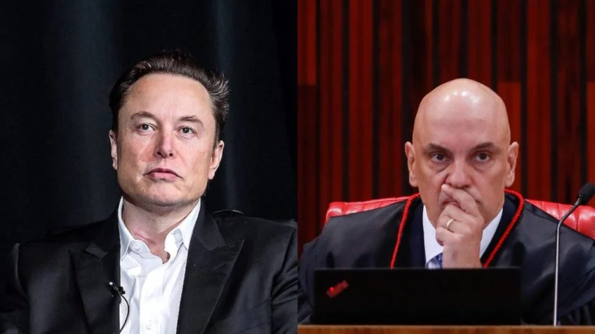 Elon Musk divulga “ordem ilegal” de Moraes, que mandou suspender perfil de senador