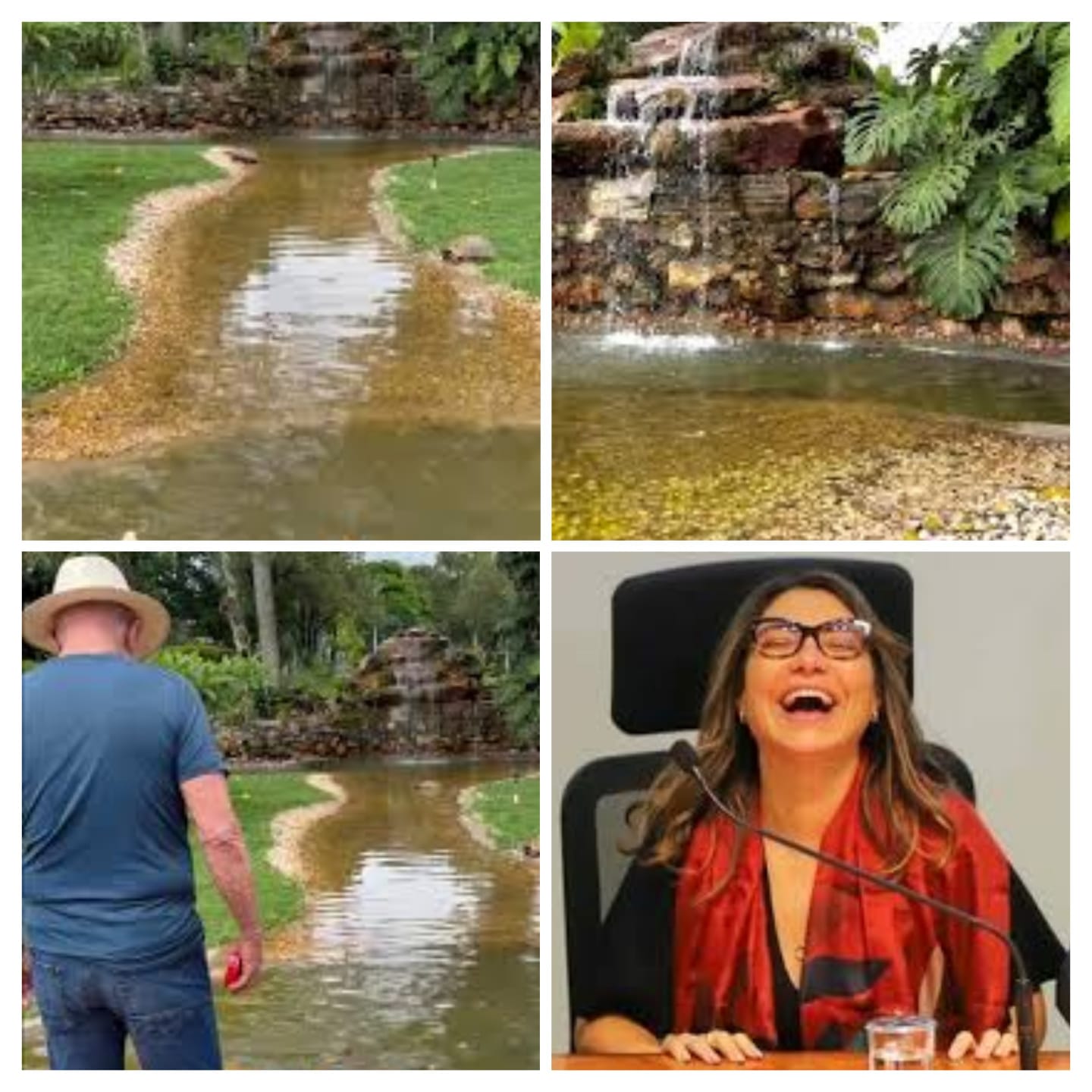 Enquanto o Nordeste Seca, Granja do Torto Ganha Cascata Artificial Luxuosa