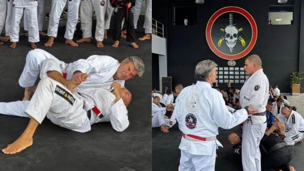 Ministro Luiz Fux ensina jiu-jitsu a policiais do Bope e jovens no Rio de Janeiro