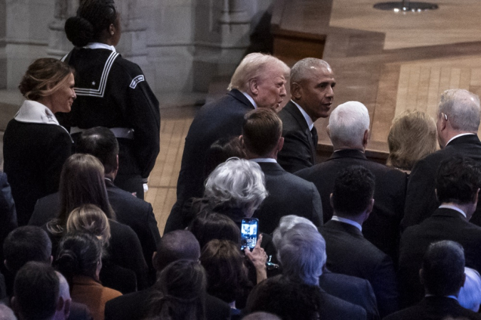 Ex-presidentes dos EUA se reúnem para o funeral de Jimmy Carter