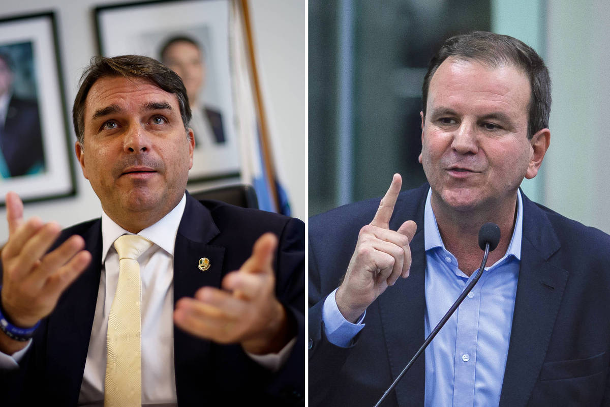 Troca de ofensas entre Flávio Bolsonaro e Eduardo Paes ganha destaque nas redes sociais