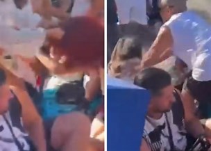 Areia, empurra-empurra e puxão de cabelo: tensão entre fãs marca pré-show de Lady Gaga no Rio Areia, empurra-empurra e puxão de cabelo: tensão entre fãs marca pré-show de Lady Gaga no Rio