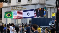 Com bandeiras de Israel e cartazes pró-Trump, bolsonaristas tomam a Paulista em nova manifestação