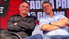 Bolsonaro afaga Tarcísio e joga charme político para Kassab em evento do agro