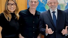 Lula e Janja debatem proteção da fauna com Ney Matogrosso no Planalto Lula e Janja debatem proteção da fauna com Ney Matogrosso no Planalto