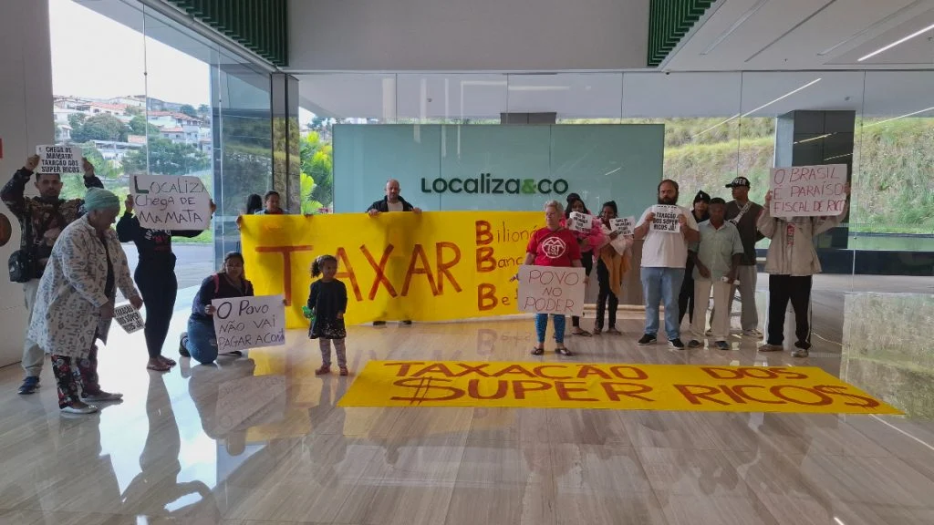 Ocupar para ser ouvido: Sem-teto invadem sede da Localiza em defesa de justiça tributária