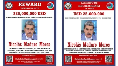 Governo dos EUA divulga recompensa por informações sobre Maduro — Foto: Reprodução/X