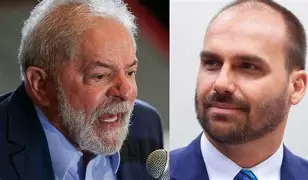 Eduardo Bolsonaro ironiza “truco” de Lula a Trump: “Pessoal está tranquilo, confia!”