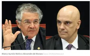 Marco Aurélio critica decisões contra Bolsonaro e diz que Moraes “precisa de divã”