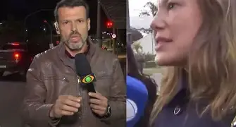 Band reage após repórter empurrar jornalista da Record ao vivo: “Atitude inaceitável”