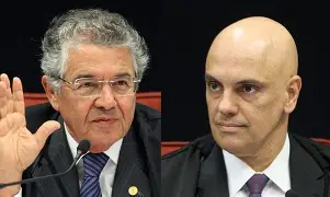 Ex-ministro do STF se espanta com gesto obsceno de Moraes em estádio