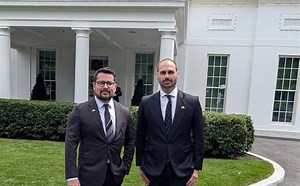 Governo Trump convoca Eduardo Bolsonaro e Paulo Figueiredo para reunião emergencial em Washington