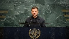 Zelensky acusa Rússia de recusar cessar-fogo e defende armas na ONU