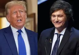 Milei elogia Trump por papel na paz em Gaza e cobra corpo de refém argentino