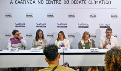 Janja participa de conferência de imprensa em Caruaru - Reprodução/Instagram