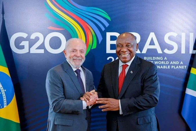 À beira do G20, Lula reforça laços com a África do Sul em conversa estratégica