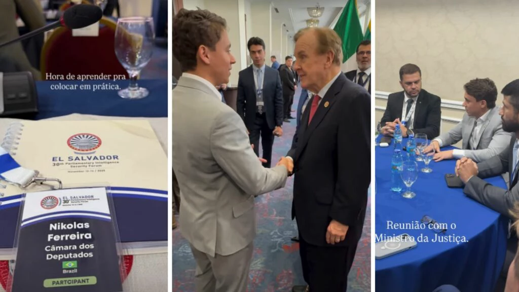 Nikolas Ferreira visita El Salvador e destaca segurança e liderança de Bukele