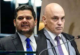 Moraes se reúne com Alcolumbre no Senado para discutir medidas de combate ao crime organizado