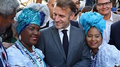 Macron causa alvoroço em Salvador e é chamado de “lindo” antes da COP-30