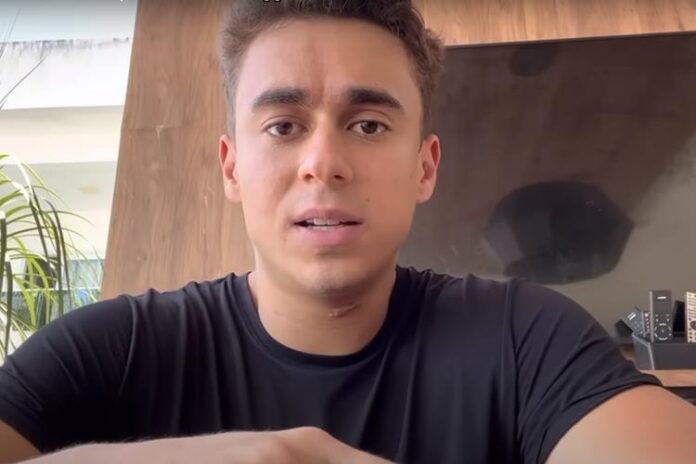 Nikolas Ferreira faz piada com atraso da Mega da Viradavada e provoca o STF