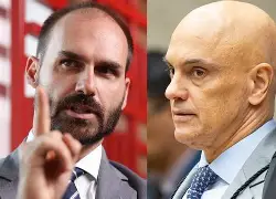 Eduardo Bolsonaro terá interrogatório por videoconferência com Moraes no STF
