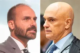 Moraes autoriza uso de provas contra Eduardo Bolsonaro e amplia pressão sobre opositores