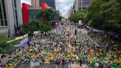Imagem do inicio da manifestação
