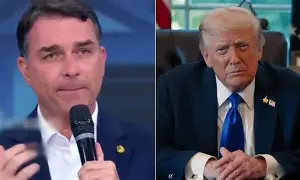 Flávio Bolsonaro condena ataque a tiros em jantar com Trump e reforça defesa da democracia