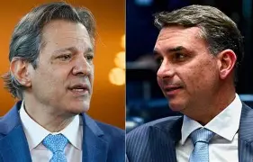 Haddad ataca Flávio Bolsonaro e fala em “cleptocracia” em meio à disputa política nacional