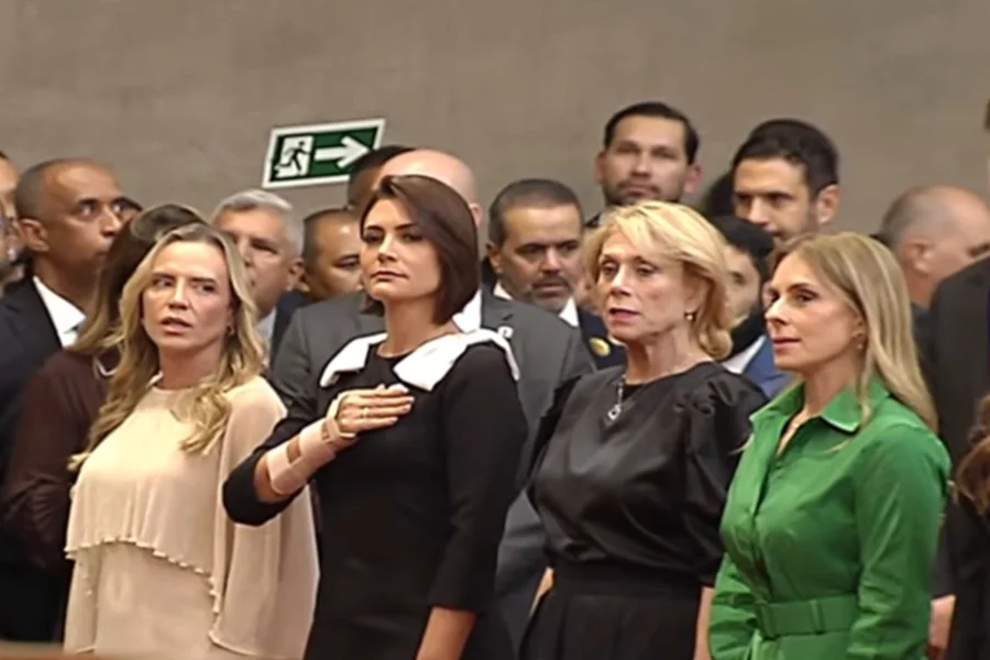 Celina Leão e Michelle Bolsonaro participam de posse de Nunes Marques no TSE em Brasília