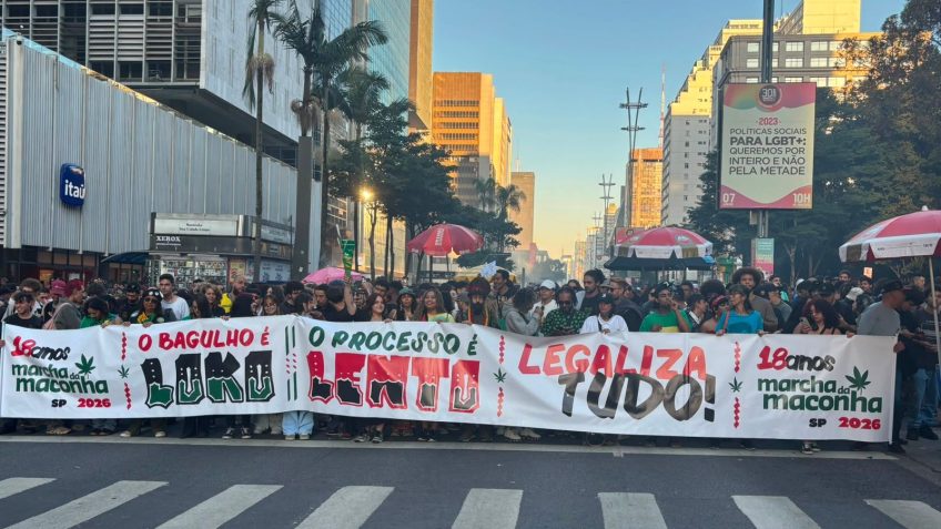Marcha da Maconha ocupa a Avenida Paulista e reacende discussão sobre legalização e política de drogas no Brasil