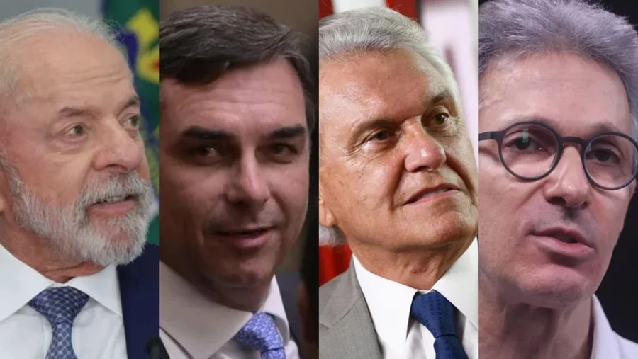 Pesquisa coloca Lula à frente de Flávio Bolsonaro, mas empate com Caiado e avanço de Zema acendem alerta no Planalto Pesquisa coloca Lula à frente de Flávio Bolsonaro, mas empate com Caiado e avanço de Zema acendem alerta no Planalto