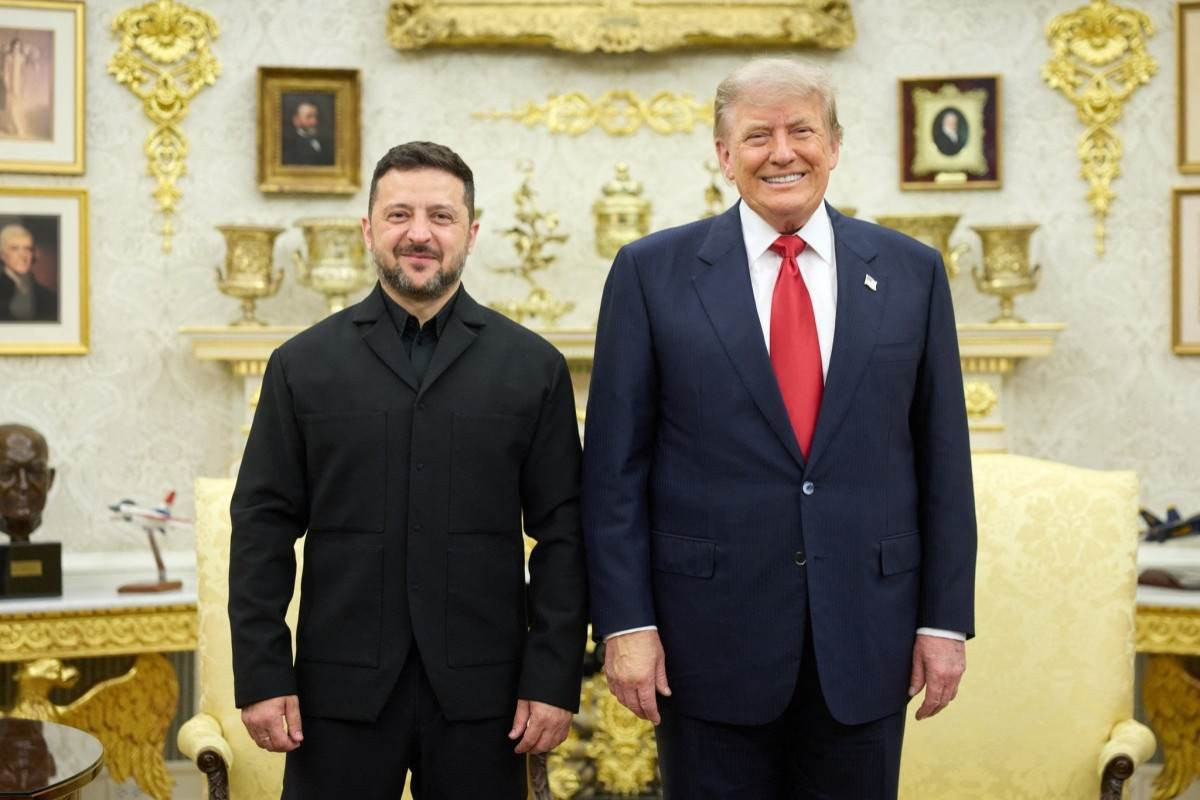 Trump e Zelensky discutem defesa aérea, mísseis Patriot e processo de paz em reunião na Casa Branca