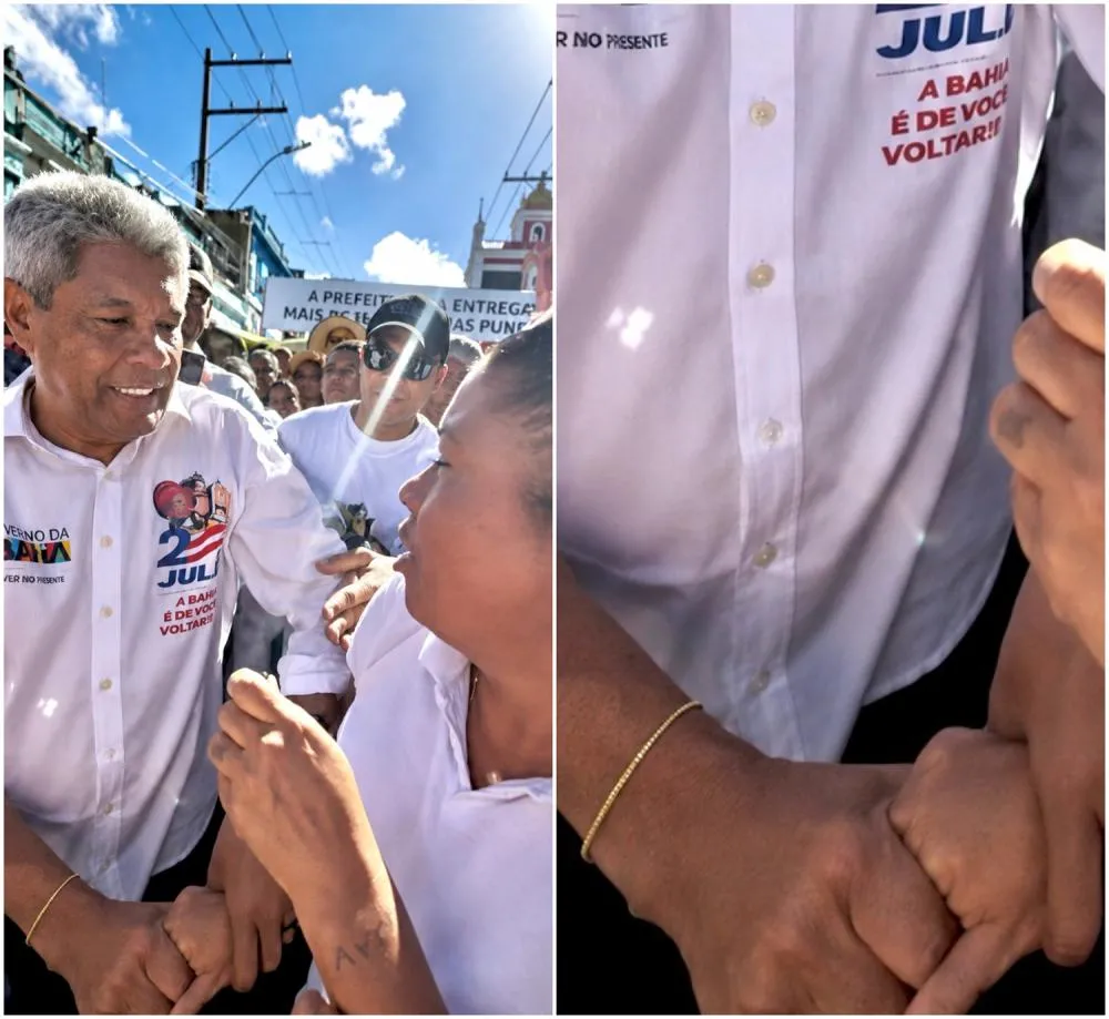 Vídeo mostra momento de tensão entre Jerônimo Rodrigues e mulher durante desfile de 2 de Julho em Salvador
