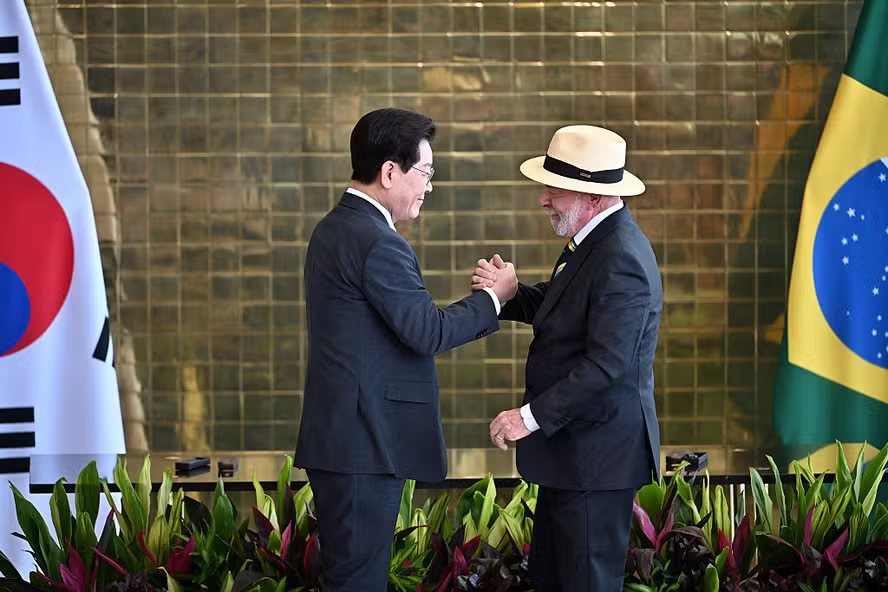 Lula e presidente da Coreia do Sul criam grupo de trabalho para impulsionar acordo entre Mercosul e Seul