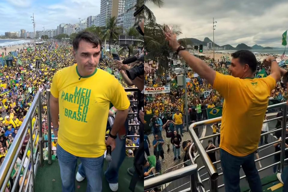 Flávio Bolsonaro diz ter recebido o “manto” de Jair Bolsonaro e inicia campanha presidencial com discurso de continuidade