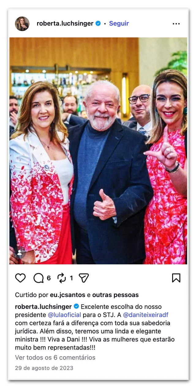 Fotos contradizem declaração de Lula sobre Roberta Luchsinger e abrem nova crise para a campanha
