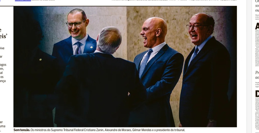 STF restringe fotógrafos após imagem de ministros rindo e reacende debate sobre transparência STF restringe fotógrafos após imagem de ministros rindo e reacende debate sobre transparência