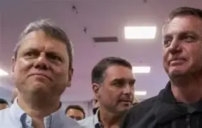 Tarcísio diz querer ver Bolsonaro “subindo a rampa” do Planalto ao lado de Flávio Tarcísio diz querer ver Bolsonaro “subindo a rampa” do Planalto ao lado de Flávio