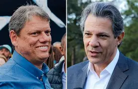 Tarcísio abre 20 pontos sobre Haddad e chega a 44% em São Paulo, aponta Quaest Tarcísio abre 20 pontos sobre Haddad e chega a 44% em São Paulo, aponta Quaest