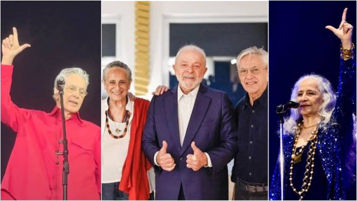 Caetano e Bethânia declaram apoio recente a Lula após turnê patrocinada pelo Banco do Brasil Caetano e Bethânia declaram apoio recente a Lula após turnê patrocinada pelo Banco do Brasil