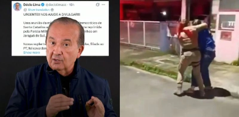 Jorginho Mello defende Polícia Militar após ocorrência com candidata do PT em Jaraguá do Sul
